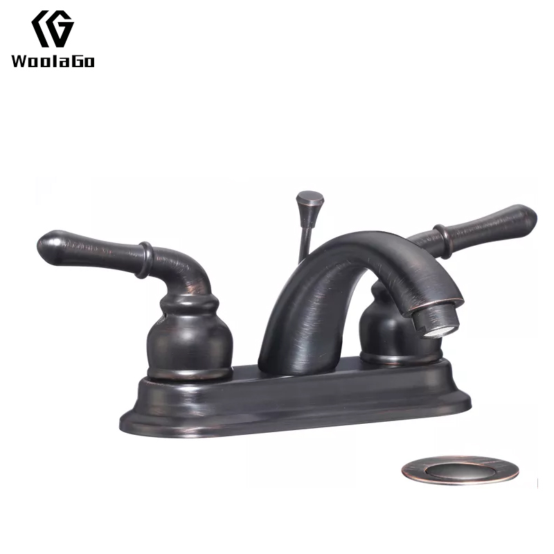Bathroom Mixer With Oil Rubbed Finished Dual Handle Basin Faucet J137-ORB