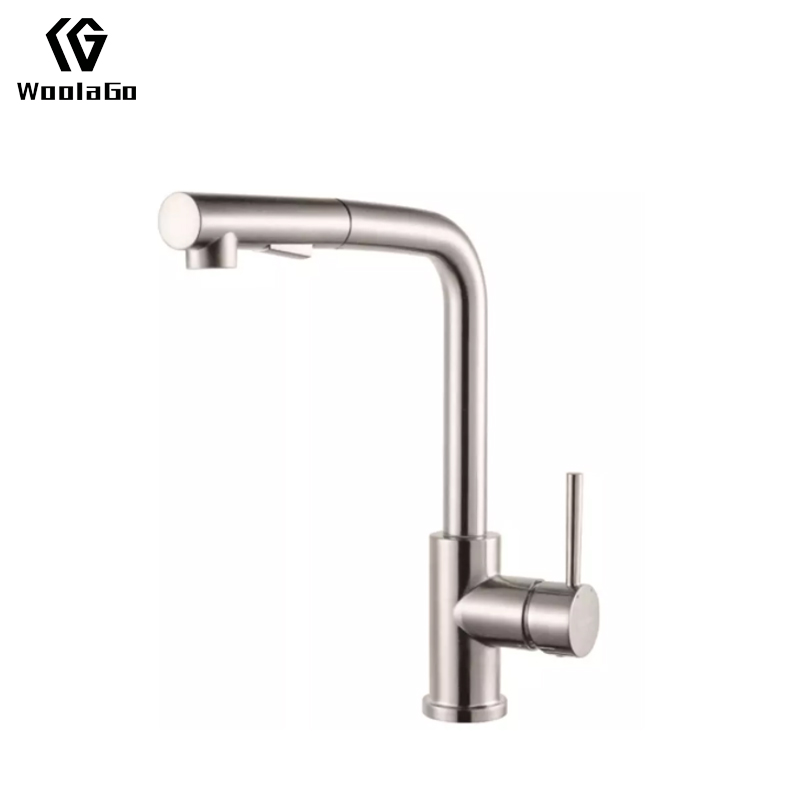 China cUPC Deck Mounted Single Hole Kitchen Pull Out Faucet Mixer Tap Pull Down Sprayer Kitchen Sink Faucet JK38-BN