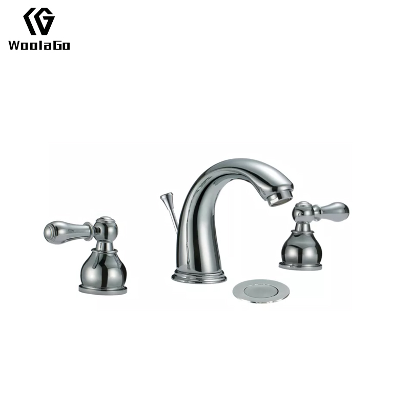 Promotion WoolaGo Modern Contemporary Dual Handle Polished 3 Holes Bathtub Faucets J69