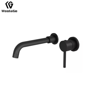 High Quality Designs in Wall Mount 360 Rotation Bathroom Basin Water Mixer Tap Single Handle Matte Black Concealed Basin Faucets Y226-MB