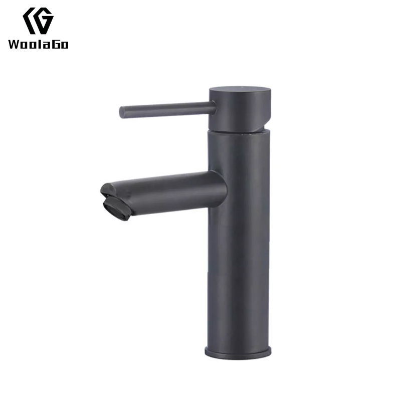 Matte Black Watermark Wash Vanity Basin Mixer Taps Single Hole Bathroom Faucet J106-MB