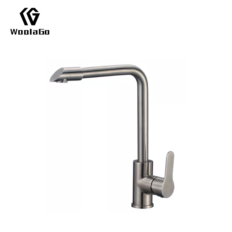 China Factory Contemporary Deck Mounted Kitchen Faucet Stainless Steel JK223-BN